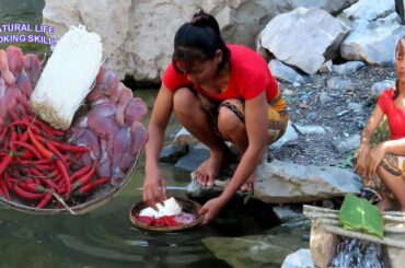 Amazing cooking, How to cook fish's eggs with mushroom recipe taste delicious