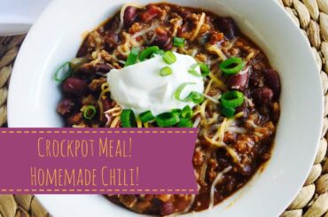 | Cook With Me | Crock Pot Meal | Homemade Chili |
