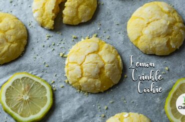 Lemon Crinkle Cookies | Soft Lemon Cookies | Chili in a pod