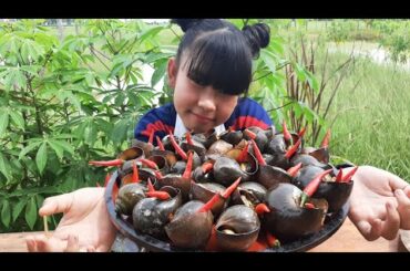Yummy Snail Grilled Chili Sauce Recipe/ Grilling Snail with Chili delicious