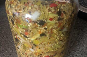 Uncle Vics spicy italian salad. May his spirit live on through us.