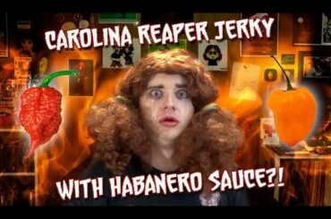 Recently bought Carolina Reaper jerky and habanero hot sauce. What better way to eat them than at the same time?!
