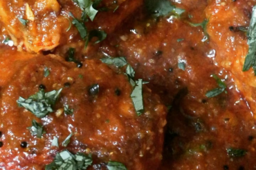 Fiery salmon sambal for dinner