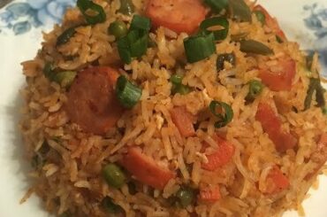 Chicken sausage fried rice