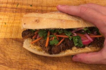 Bahn Mi but I forgot the damn jalapenos. Plenty of sambal was used in the making of this.