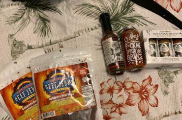 my haul from Red Hot Tiki Gourmet Market in Gulfport, Florida USA