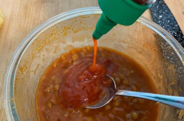You know you have a problem when you’re squeezing a ton of Sriracha in your dish to make it LESS hot.