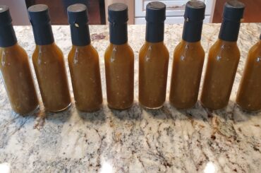 Mango - Chile De Arbol Sauce. Will be ready to use in 2 weeks