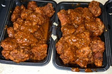 Wingstop Atomic wings with extra sauce