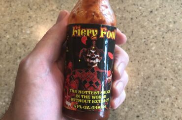 Hot, but not crazy stupid hot. And I was surprised it actually has really good flavor.