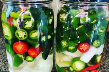 Fermenting my last batch of hot sauce for the year. There fermenting kits are a game changer as far as flavor goes. Get them!!