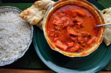 'Indian Hot' Tikki Masalla w Garlic Nann, Seriously Hot but Delicious!