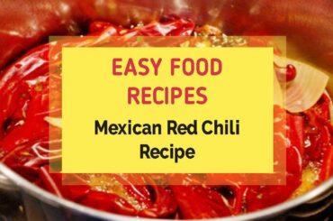 Mexican Red Chili Recipe