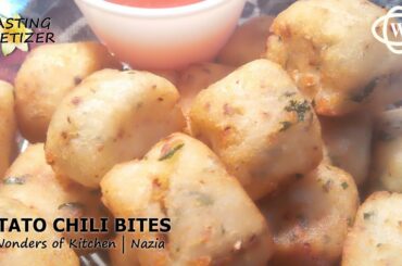 Crispy Potato Chili Bites | Easy Potato Chili Bites | Aloo Bites Recipe | Potato Chili Garlic Bites