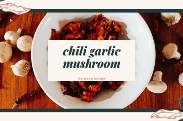 Chili garlic mushroom|restaurant style chili garlic mushroom|easy snacks recipe|mushroom Recipe