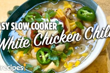How to Make Easy Slow Cooker White Chicken Chili | At Home Recipes | Allrecipes.com
