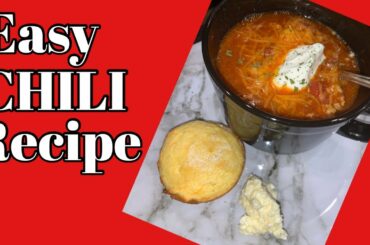 TURKEY CHILI/w Cheese Cornbread | Makaya Troix