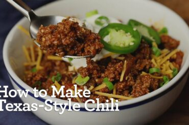 How to Make Texas-Style Chili