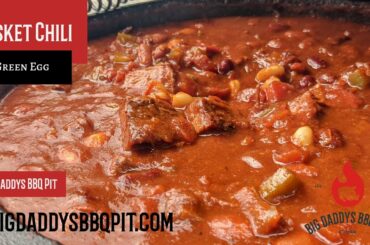 Brisket Chili | Smoked Brisket Chili on the Big Green Egg | Best Chili recipe  EVER