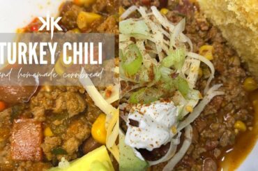 Kitchen Kittten: Turkey Chili and Honey Cornbread Recipe, Homemade and Perfect for Fall Recipes!