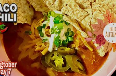 FALL IS HERE! COME COOK WITH ME | TACO CHILI | VLOGTOBER DAY 7