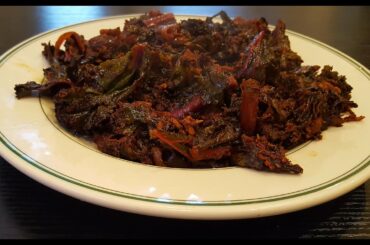 Mexican Chili with Purple Kale and Crab
