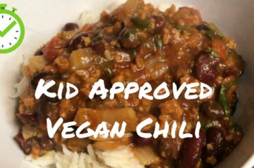 VEGAN CHILI | Quick & Easy, Kid Friendly, One Pot Meal (Delicious!)