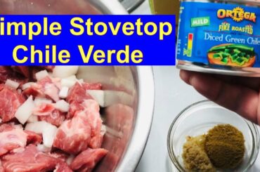 Simple Stovetop Chile Verde Recipe