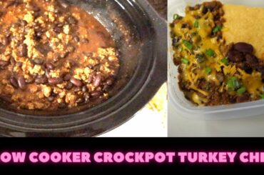 Slow Cooker Crockpot Turkey Chili!~PiecesofNika