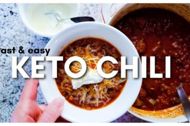Fast & Easy KETO CHILI RECIPE [no beans low carb paleo] IN 30 MINUTES!!!
