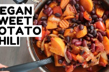 Sweet Potato Chili | VEGAN FALL RECIPES 2020