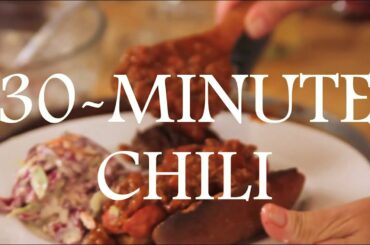 30-Minute-Chili (really, just 30-minutes)