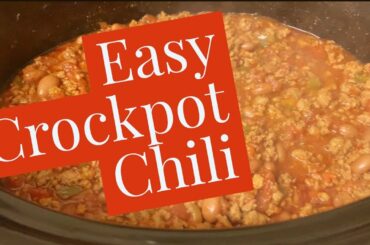 Cook with Me | Easy Crockpot Chili | BrynnD #EasyMeals
