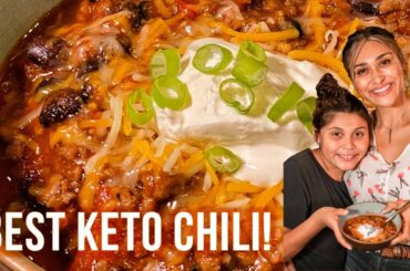 BEST KETO CHILI RECIPE! EASY LOW Carb with BEANS! Great for Ketogenic Diet! Only 5g Net Carbs!