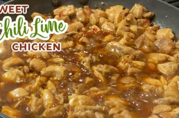 SWEET CHILI LIME CHICKEN RECIPE, Stir Fry Chicken, Orange Chicken, Sticky Chicken, What's for dinner