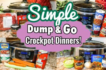 *FIVE* DUMP & GO CROCKPOT DINNERS | SIMPLE SLOW COOKER RECIPE FAVORITES *FALL 2020* | JULIA PACHECO