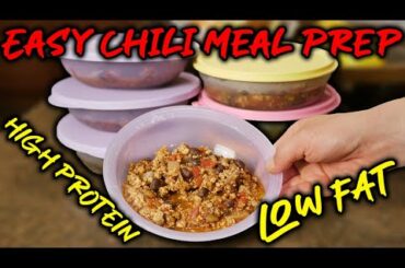 Easy Turkey Chili Meal Prep Recipe! | High Protein & Low Fat Meal Prep for Weight Loss