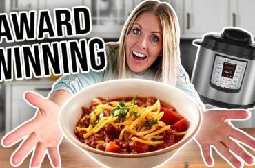 AWARD WINNING Chili in the Instant Pot - Disney Copy Cat Recipe