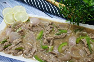 Beef Chili Onion || Bangladeshi Chinese Restaurant Style Beef Chilli Onion With Capsicum