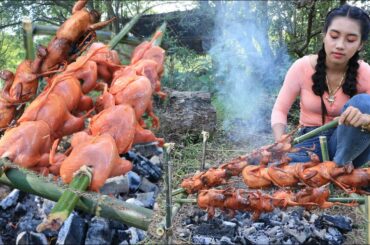 Amazing cooking quail grilled recipe with chili sauce - Amazing video