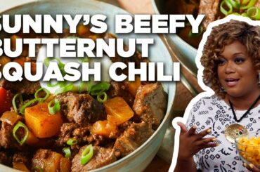 Sunny Anderson's Beefy Butternut Squash Chili | The Kitchen | Food Network