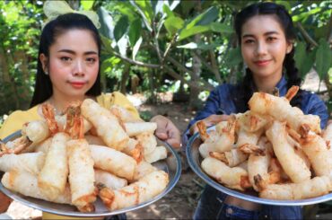 How to cook shrimp crispy with chili sauce recipe with my sister