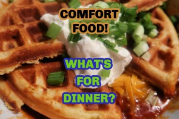 *NEW* INSTANT POT COPYCAT WENDY'S CHILI | CRISPY CHEESY CORNBREAD WAFFLES | WHAT'S FOR DINNER?