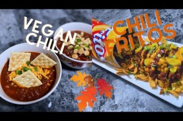 FALL VEGAN MEALS! HEARTY CHILI | CHILI IN A BAG??