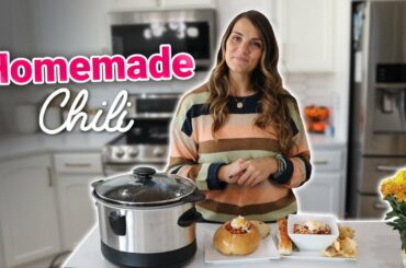 AWARD WINNING CHILI IN THE CROCKPOT | HALLOWEEN TRADITION | MINDY'S BEST