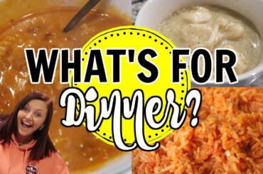 WHAT'S FOR DINNER? | 3 EASY DINNER RECIPES | EASY MEXICAN RICE