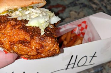 Can concur on the verdict that Cuckoo Rooster in Agoura Hills (North of Los Angeles) has some damn good chicken sandwiches. The second hottest was definitely flavorful and hand my stomach churning a bit all day.