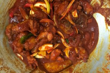 Ayam Masak Mera, great Malaysian dish made by our chef.
