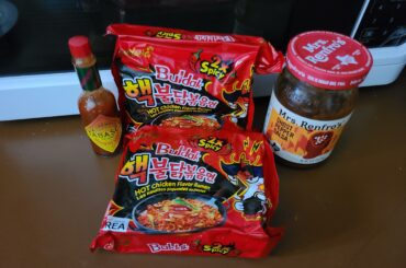 Working on a snack, never tried these noodles before. How much ghost pepper salsa will I need to make it hurt?