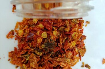I made fermented pepper flakes! Fresno, jalapeño, and habanero